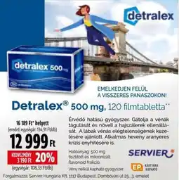 Pingvin Patika Detralex 500 mg ajánlat