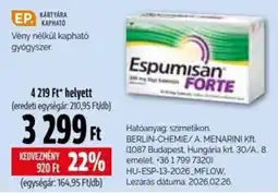 Pingvin Patika Espumisan Forte ajánlat