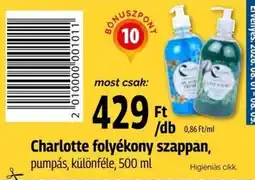 Pingvin Patika Charlotte folyékony szappan ajánlat