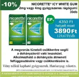 PatikaPlus Nicorette icy white gum ajánlat