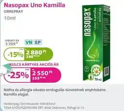 Kulcs Patika Nasopax Uno Kamilla ajánlat