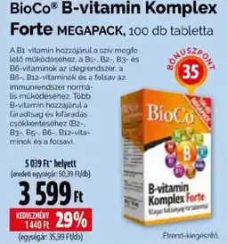 Pingvin Patika BioCo b-vitamin komplex forte ajánlat