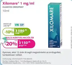 Kulcs Patika Xilomare oldatos orrspray ajánlat