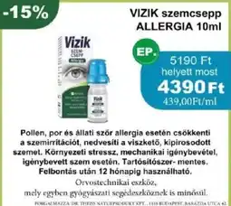 PatikaPlus Vizik szemcsepp allergia ajánlat