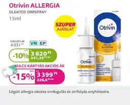 Kulcs Patika Otrivin allergia ajánlat