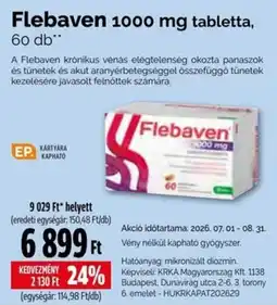 Pingvin Patika Flebaven tabletta ajánlat