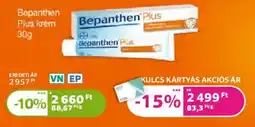 Kulcs Patika Bepanthen plus krém ajánlat