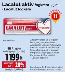 Pingvin Patika Lacalut aktiv fogkrém ajánlat