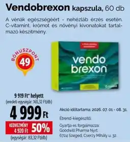 Pingvin Patika Vendobrexon kapszula ajánlat