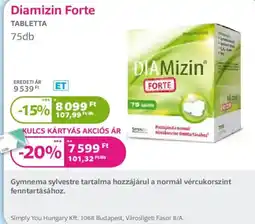Kulcs Patika Diamizin forte ajánlat