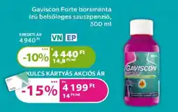 Kulcs Patika Gaviscon forte borsmenta ajánlat