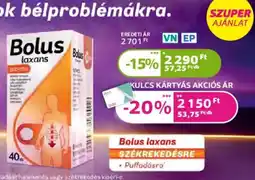 Kulcs Patika Bolus laxans ajánlat