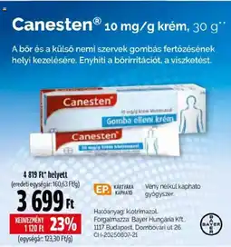 Pingvin Patika Canesten ajánlat