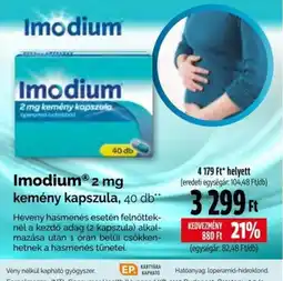 Pingvin Patika Imodium 2 mg kemény kapszula ajánlat