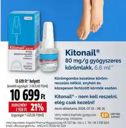 Pingvin Patika Kitonail ajánlat