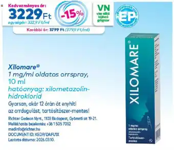 Xilomare orrspray