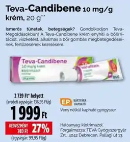 Pingvin Patika Teva-candibene krém ajánlat
