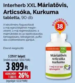 Pingvin Patika Interherb máriatövis articsóka kurkuma ajánlat