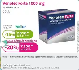 Kulcs Patika Venotec Forte ajánlat