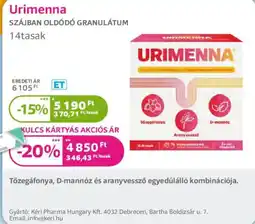 Kulcs Patika Urimenna szájban oldódó granulátum ajánlat