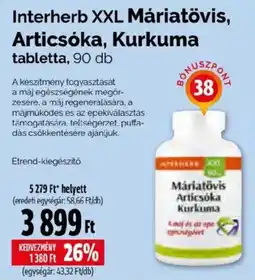 Pingvin Patika Interherb máriatövis articsóka kurkuma ajánlat
