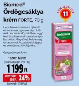 Pingvin Patika Biomed ördögcsáklya krém ajánlat