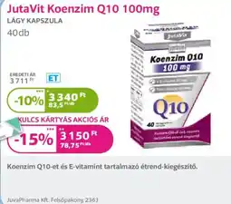 Kulcs Patika JutaVit koenzim q10 ajánlat