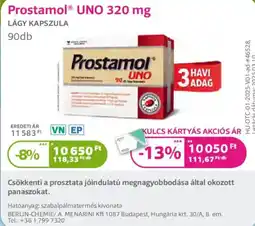 Kulcs Patika Prostamol Uno ajánlat