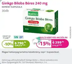 Kulcs Patika Béres ginkgo biloba béres ajánlat