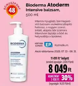 Pingvin Patika Bioderma Atoderm Intensive balzsam ajánlat