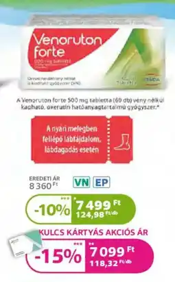 Kulcs Patika Venoruton forte ajánlat