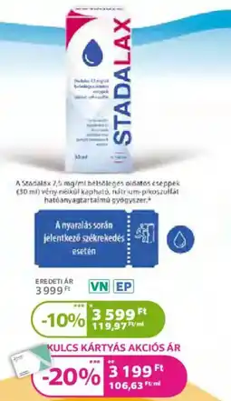 Kulcs Patika Stadalax ajánlat
