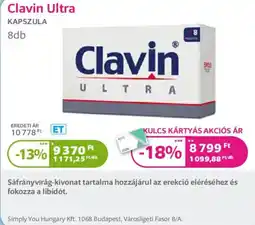 Kulcs Patika Clavin Ultra ajánlat