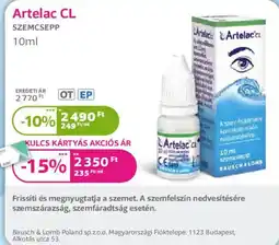 Kulcs Patika Artelac cl szemcsepp ajánlat