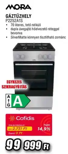 Expert Mora gáztűzhely ajánlat