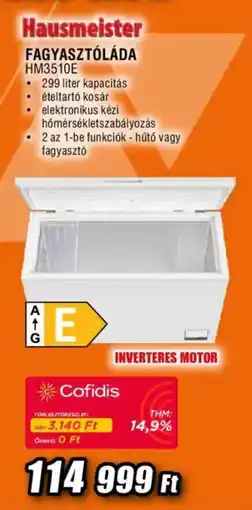 Expert Hausmeister fagyasztó ajánlat