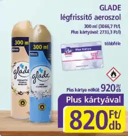 PlusMarket Glade légfrissítő aeroszol ajánlat