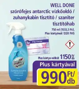 PlusMarket Well done szórófejes antarctic vízkőoldó / zuhanykabin tisztító / saniter tisztítóhab ajánlat