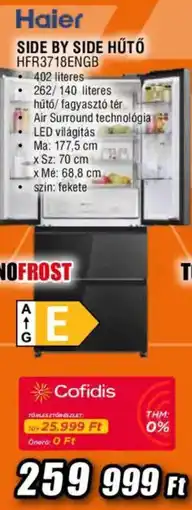Expert Haier side by side hűtő ajánlat