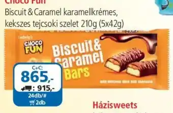ÁRKLUB choco fun biscuit & caramel bars ajánlat