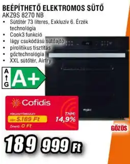 Expert Wegman elektromos sütő ajánlat