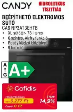 Expert Candy beépíthető elektromos sütő ajánlat
