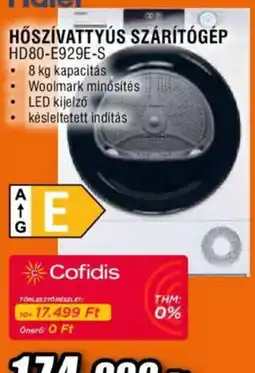 Expert Cofidis hőszivattyús szárítógép ajánlat