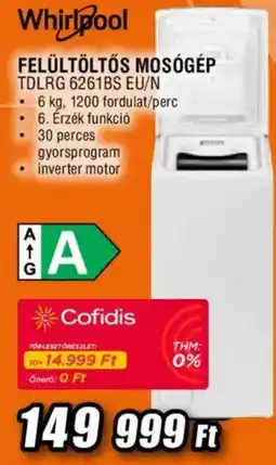 Expert Whirlpool felültöltős mosógép ajánlat