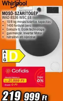 Expert Whirlpool mosó-szárítógép ajánlat
