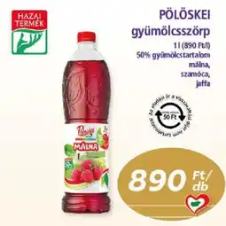PlusMarket Pölöskei gyümölcsszörp ajánlat