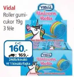 ÁRKLUB Vidal roller gumi cukor ajánlat