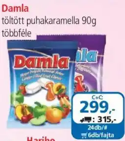 ÁRKLUB Damla töltött puhakaramella ajánlat