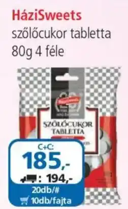 ÁRKLUB HáziSweets szóló cukor tabletta ajánlat