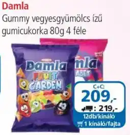 ÁRKLUB Damla gummy vegyesgyümölcs ízű gomicukorka ajánlat